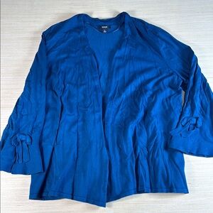 Alfani Cobalt Blue Women's Blouse‎ with Bow Accents